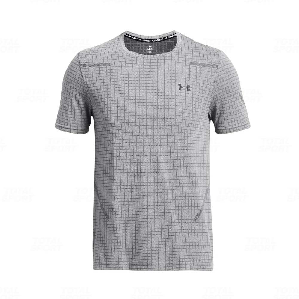 Polo Varon Under Armour Seamless Grid Ss (1376921-011) PROMO FIESTAS DE TACNA DEL 1 AL 31 DE AGOSTO - Imagen 2