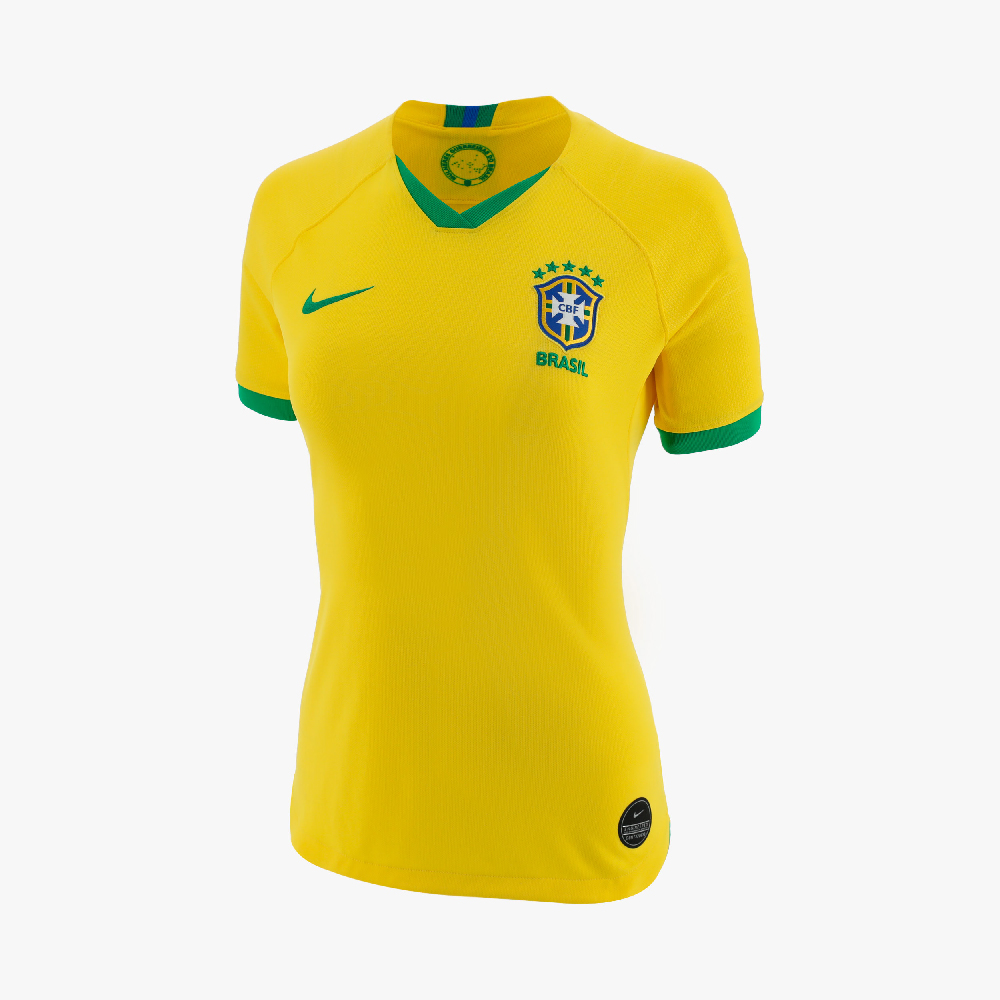 Camiseta Dama Nike Brasil 2019 Stadium Home