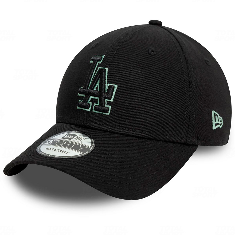 Gorro Varon New Era Los Angeles Dodgers Team MLB Outline 9FORTY Adjustable Black (60595206)