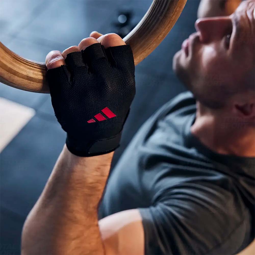 Guantes de Gym Adidas Essentials Training EQP Talla M (ADGB-15002RD) - Imagen 2