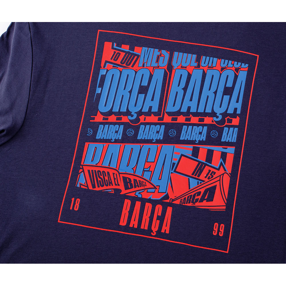 Polo casual Varon FC Barcelona est. 1898 (BCNTS526105-NV1) - Imagen 3