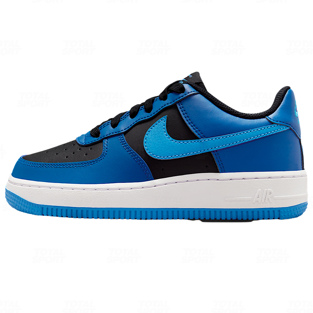 Juvenil Nike Air Force 1 Low Black Court Blue (GS) (CT3839-012)