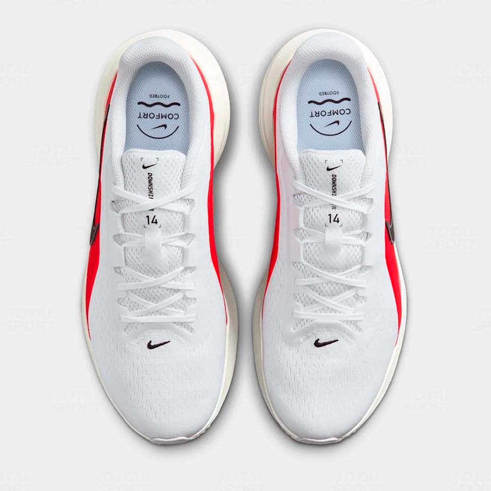 Nike Varon Downshifter 14 White red (IB1895-103) - Imagen 4