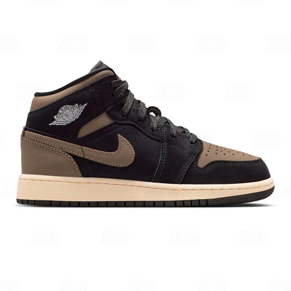 Juvenil Jordan 1 Mid SE Gris oliva (GS) (IB7053-002) - Imagen 3