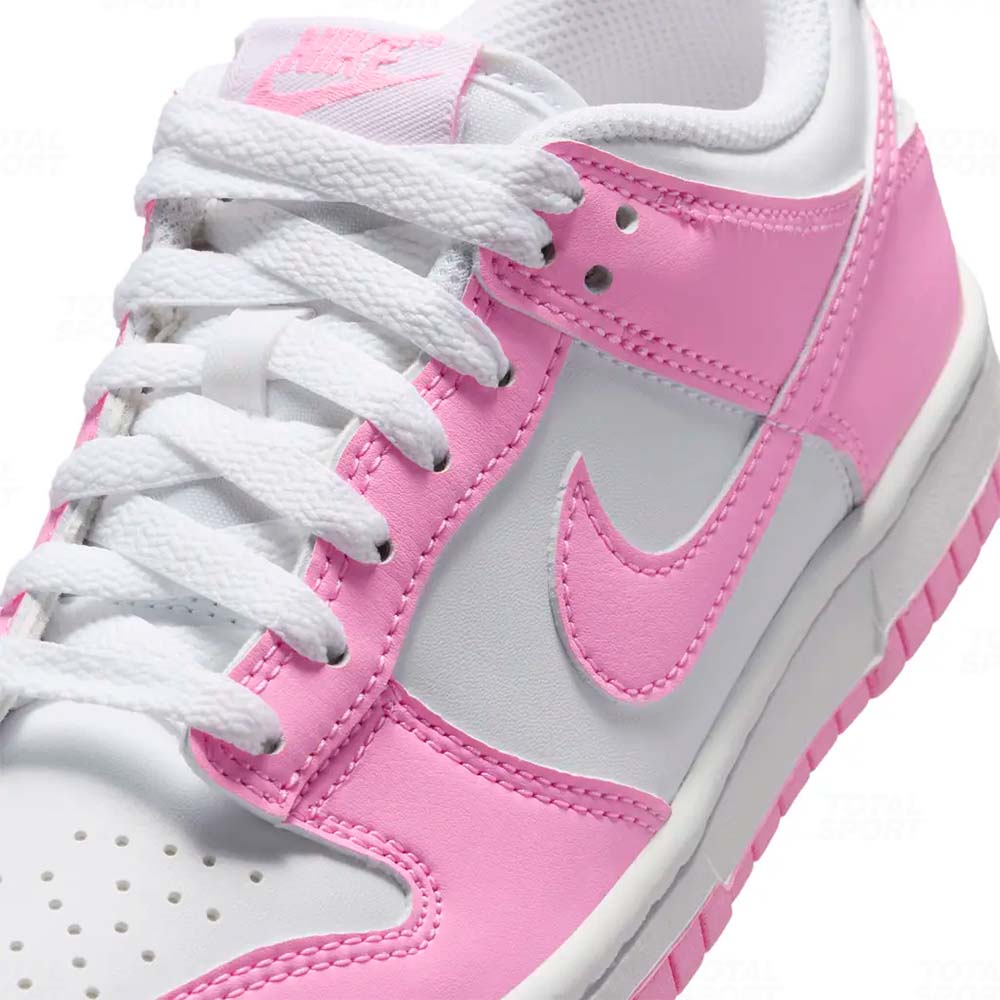 Juvenil Nike Dunk Low White Pink Rise (GS) (IU7766-125) - Imagen 5