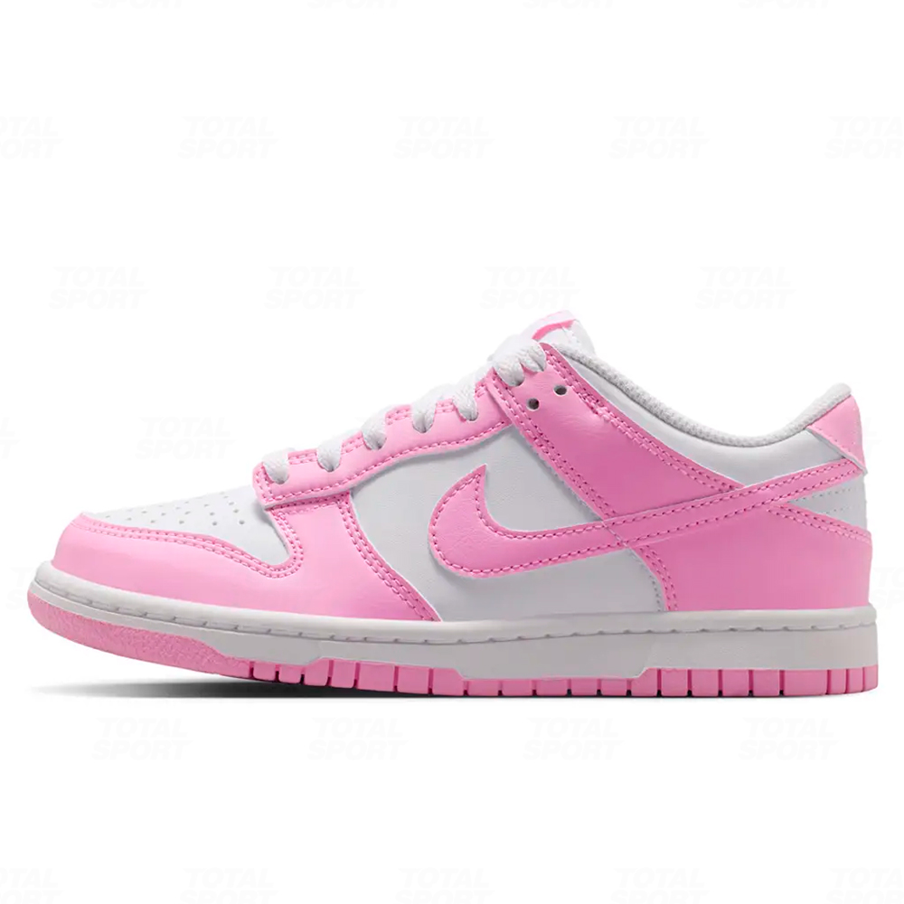 Juvenil Nike Dunk Low White Pink Rise (GS)  (IU7766-125)