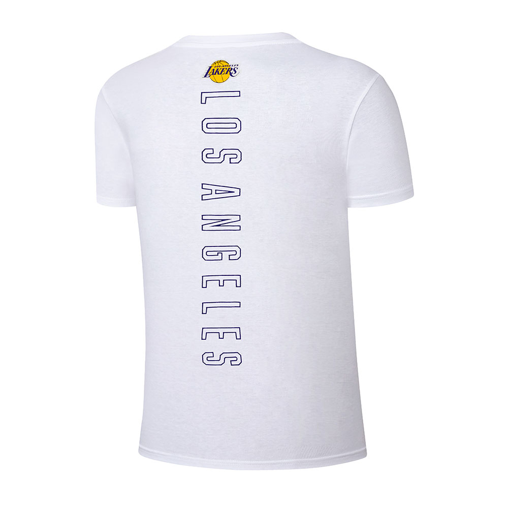 Polo Varon Los Angeles Lakers NBA back print (NBATS526111-WH1) - Imagen 5