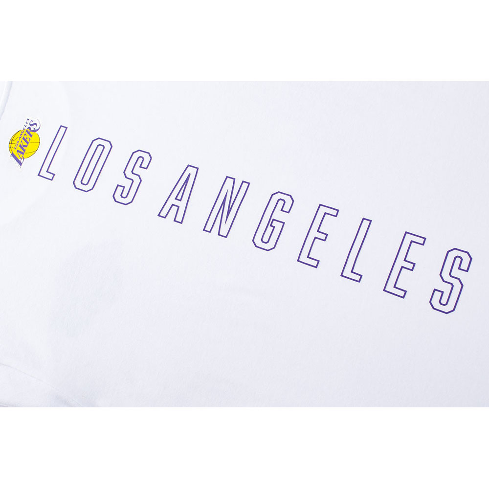 Polo Varon Los Angeles Lakers NBA back print (NBATS526111-WH1) - Imagen 4