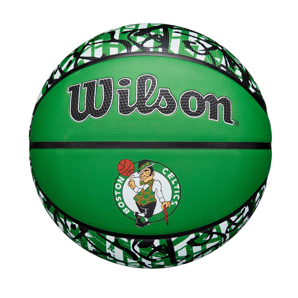 Pelota de basket Wilson NBA Graffiti Boston Celtics NO.7 (WZ4024502-XB7)